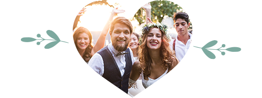 Photo d'un couple de jeunes mariés